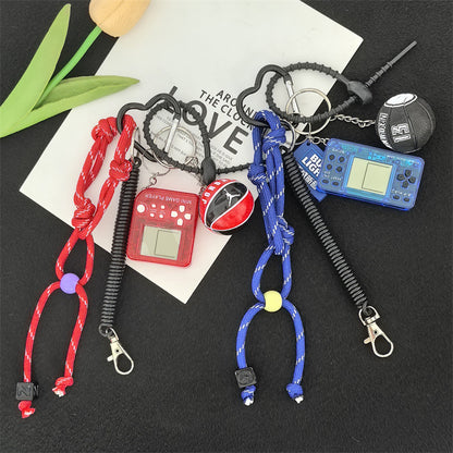 Pocket mini video game console Tetris game console nostalgic decompression toy creative gift keychain