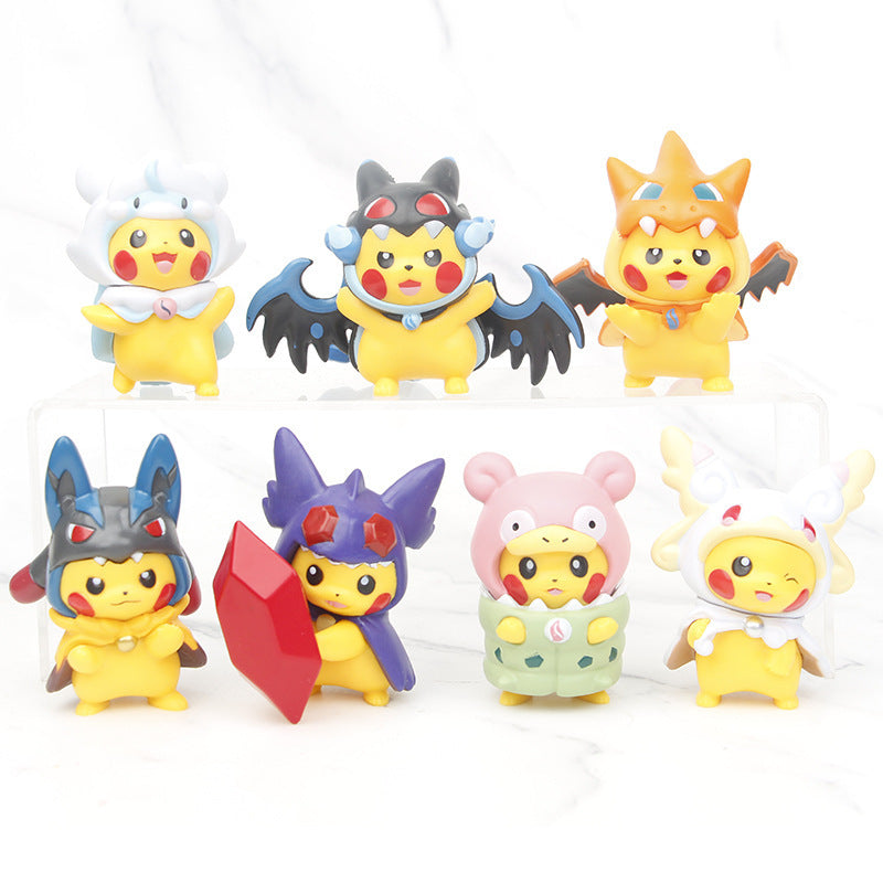 In stock, 7 drag Pikachu Pokemon, Charizard, bat anime figures, ornaments, gachapon claw machines