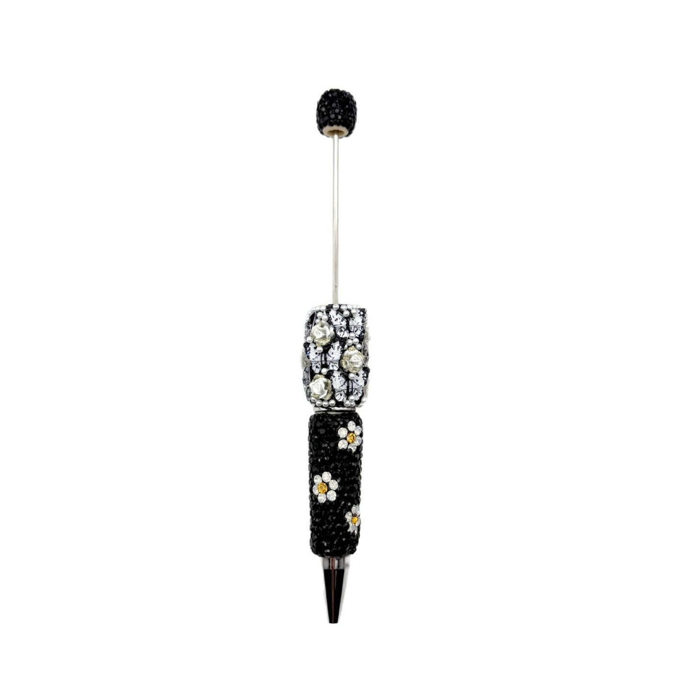 new DIY luxury full diamond pen butterfly pearl daisy rose series ballpoint pen business cute pen