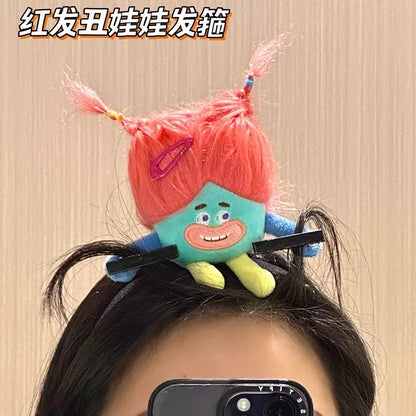 Ratatouille headband, Xiaohongshu, the same style of plush hair dolls, funny bundles, funny hair accessories