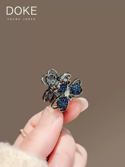 Mini small bow rhinestone hair clip, new exquisite bangs side clip, top small grab clip, crushed hair clip