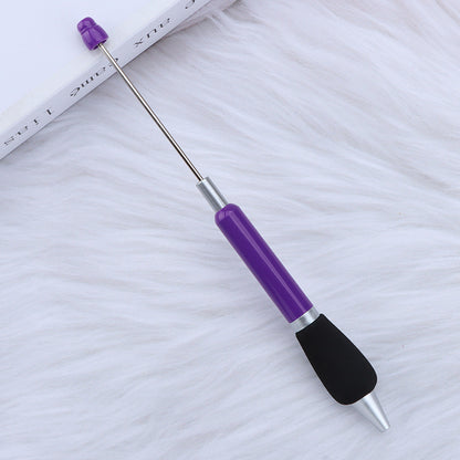 DIY press ballpoint pen creative glue spray sheath grip ballpoint pen ins macaron puzzle student stationery wholesale
