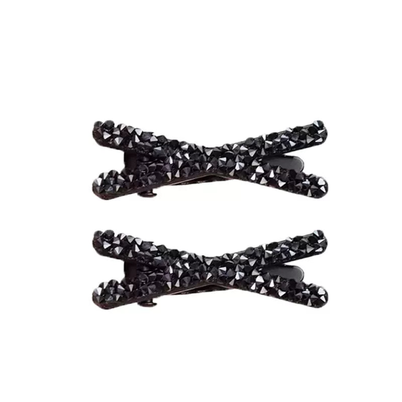 2026 New Super Attractive Side Hair Clip, Small Bangs Hair Clip, Rhinestone Duckbill Clip on the Forehead, Sophisticated Feel
