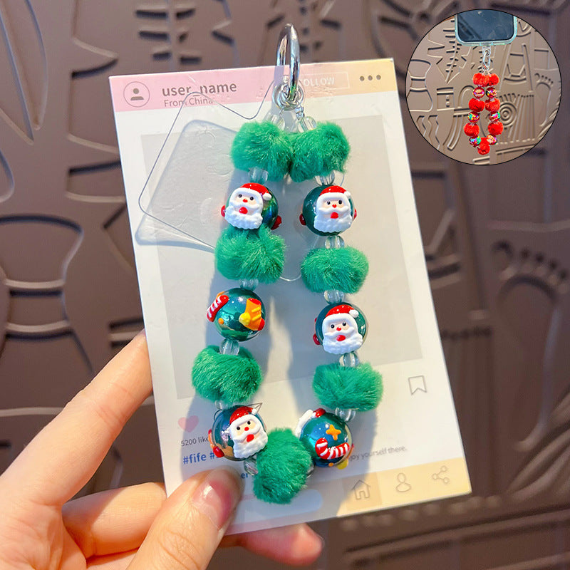 Creative Handmade DIY Plush Christmas Keychain Pendant Santa Miu Series Bag Ornament Small Gift