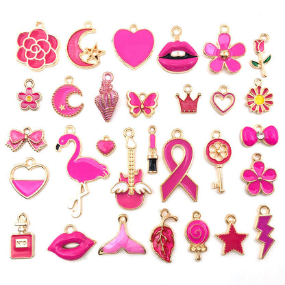 pendant Charms mix collections - Dripping Alloy DIY Bracelet Necklace Earring Key Ring Pendant