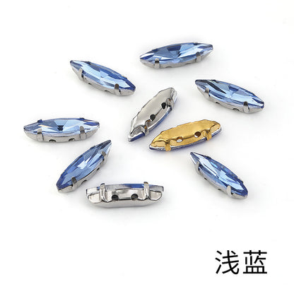 Slender claw drill, manual drilling, hand-stitched glass drill, anti-hook claw drill, hat accessories, clothing accessories, fine brassicle claw drill