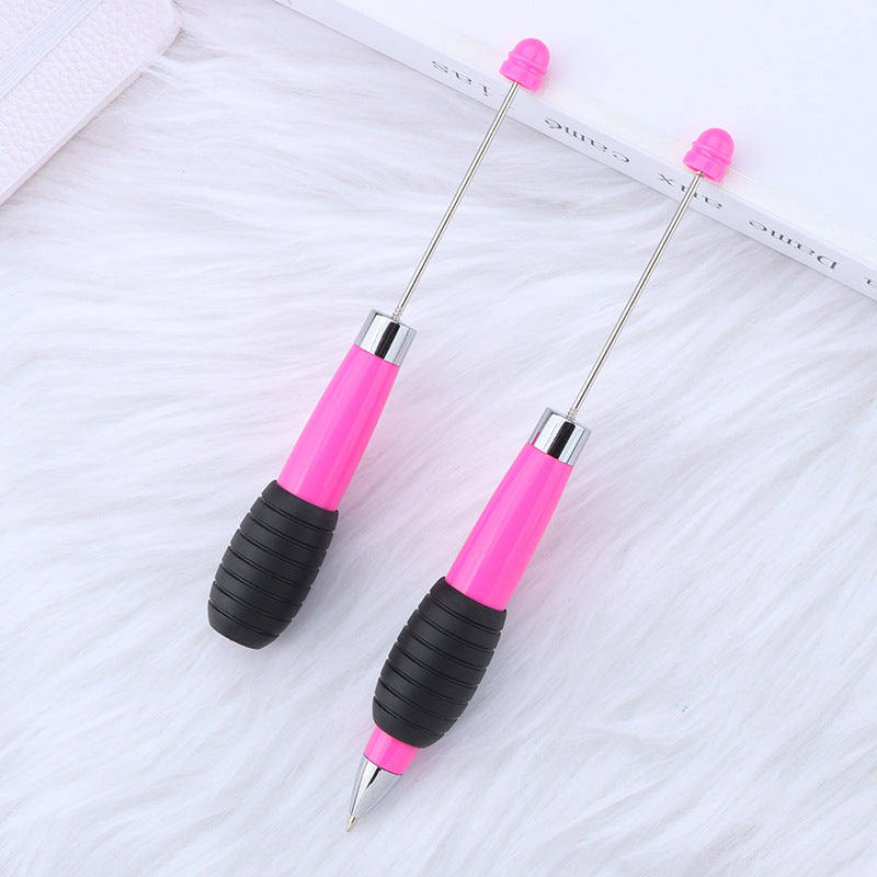 Creative DIY telescopic ballpoint pen, Morandi macaron color rotating telescopic beading, cute love small fresh ballpoint pen