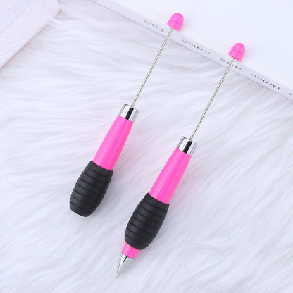Creative DIY telescopic ballpoint pen, Morandi macaron color rotating telescopic beading, cute love small fresh ballpoint pen
