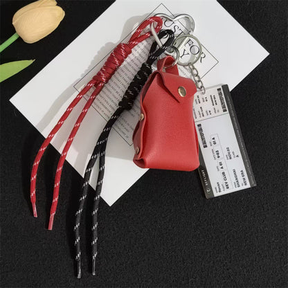 Leather Mini Envelope Coin Purse Worker Leather Keychain Portable Pocket Coin Item Organizer