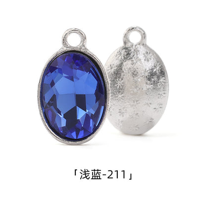 Cross-border wholesale oval pendants, zinc alloy pendants, earrings, bracelets, jewelry accessories, high-appearance oval single pendants