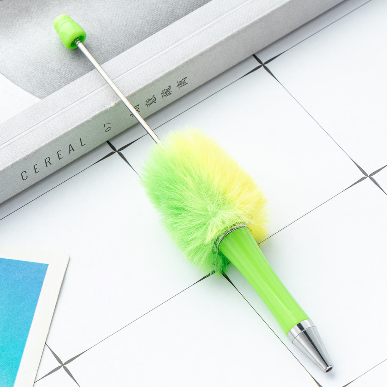 DIY Plastic Ballpoint Pen - Creative Handmade Plush Cartoon Hairball Pen Wholesale