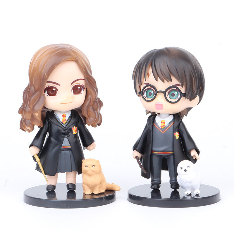 6 Harry Potter Q version Hao Minen gacha doll car ornament dolls