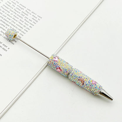 Star Moon Full Diamond Ballpoint Pen Creative DIY Beadable Handmade Diamond Ballpoint Pen Manufacturer Gift Pen Wholesale