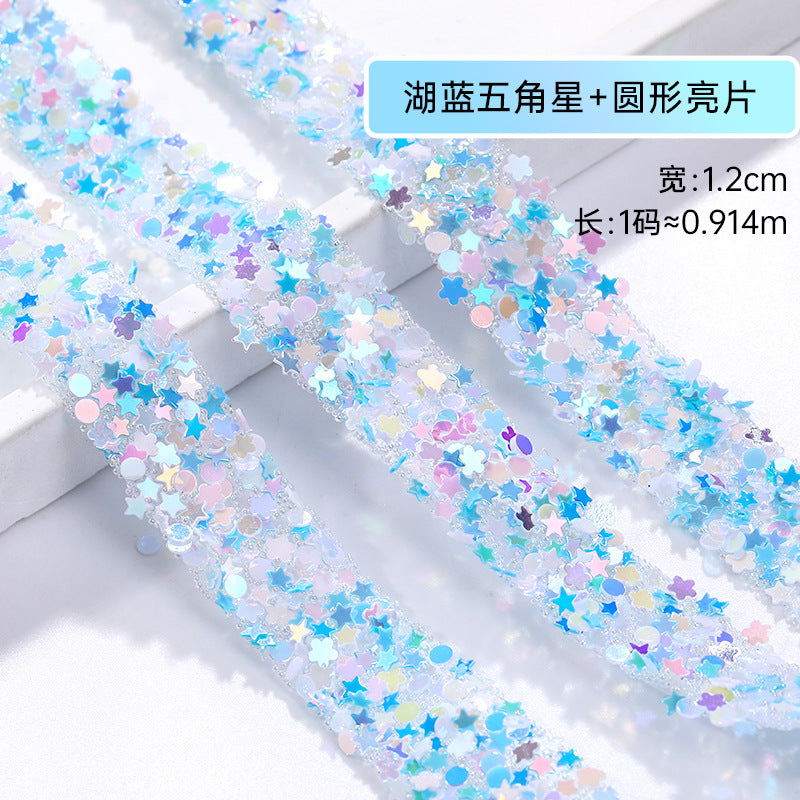 Resin Diamond Rhinestone Strips - Tear-Off Ready-to-Paste Sequins Hot Diamond Shoes Clothing Accessories and DIY crafty