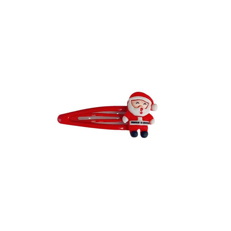 Christmas BB clip hairpin cartoon cute Santa hairpin red BB clip girl side clip bangs clip hair accessories