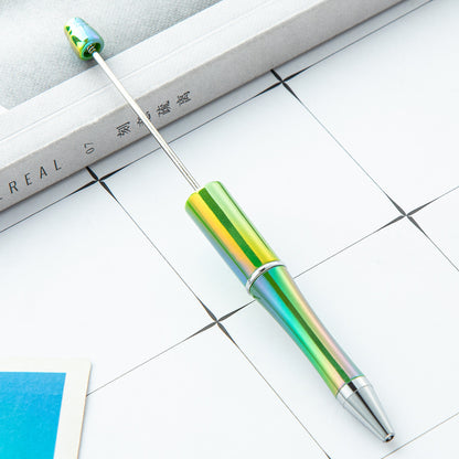 DIY Ballpoint Pen - Wholesale Plastic Printable Logo UV Gradient Beaded Pen