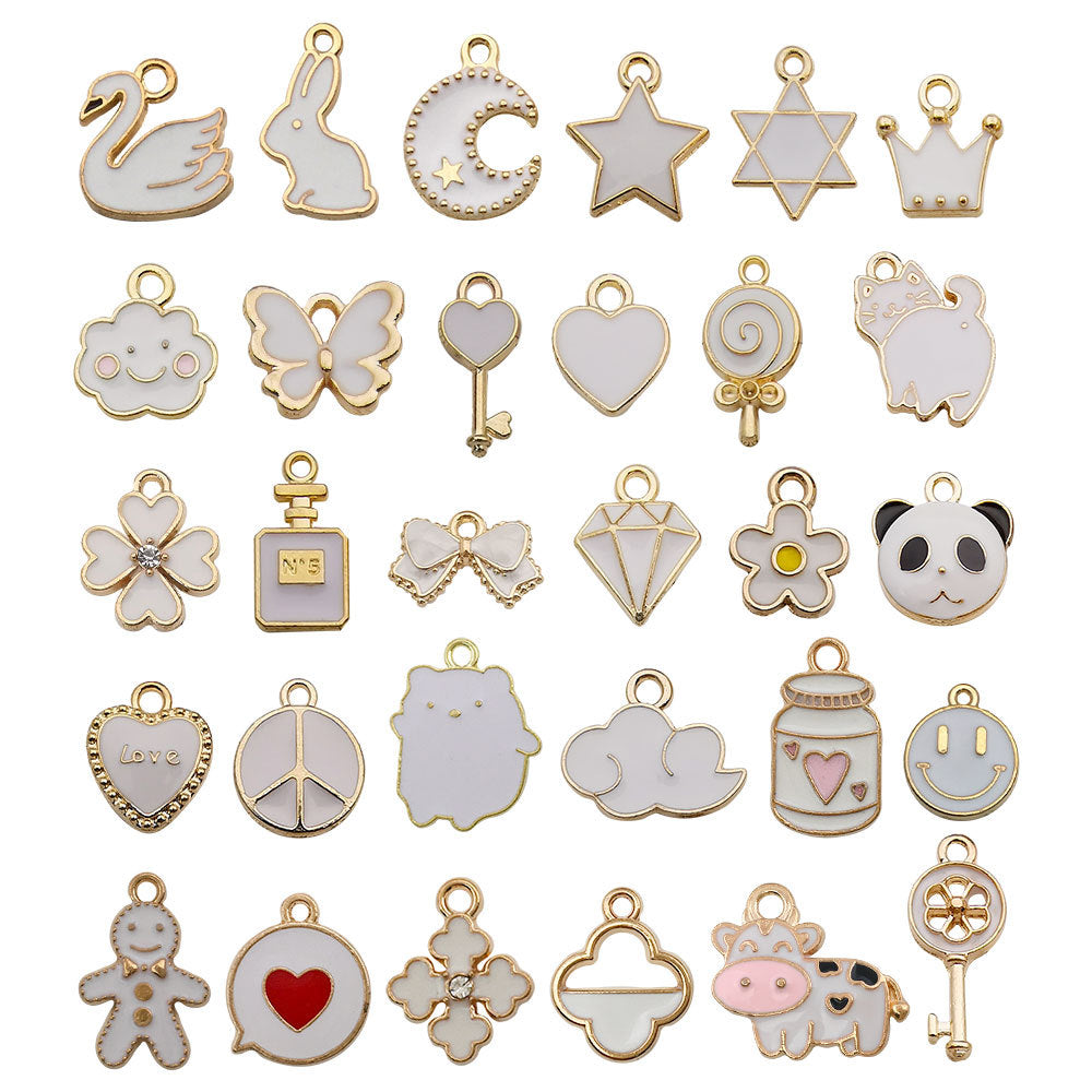 pendant Charms mix collections - Dripping Alloy DIY Bracelet Necklace Earring Key Ring Pendant