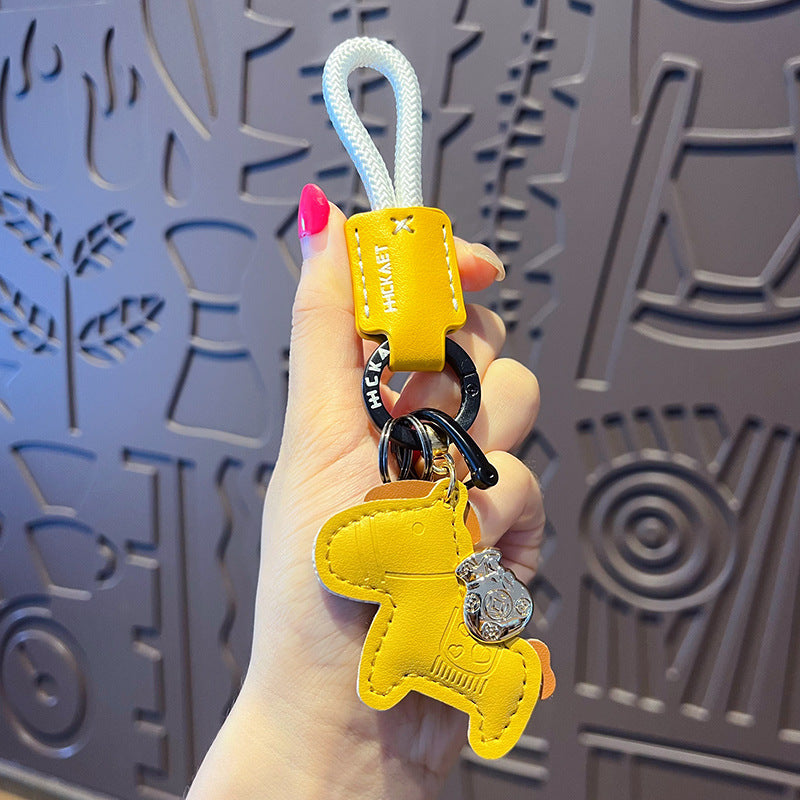 Creative PU leather immediately money keychain pendant cute couple car keychain bag small pendant wholesale