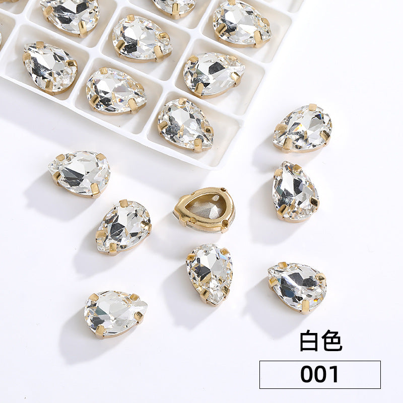 Waterdrop Hollow Claw Drill Special-Shaped Hand-Seam Drill 40mm Thickened Base Support Clothing Accessories Accessories Piercing Hollow Claw Drill