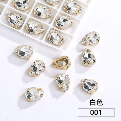 Waterdrop Hollow Claw Drill Special-Shaped Hand-Seam Drill 40mm Thickened Base Support Clothing Accessories Accessories Piercing Hollow Claw Drill