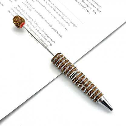 DIY striped full diamond ballpoint pen broken diamond heavy industry beaded ballpoint pen girl's heart cute gift pen spot wholesale