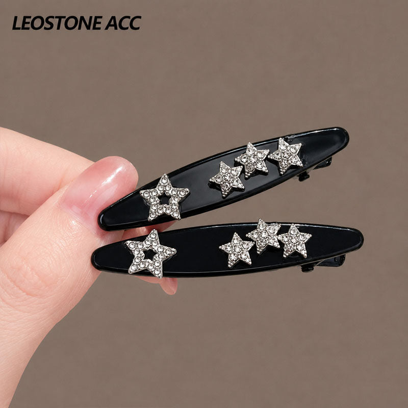 Small bangs clip shredded hairpin side forehead hairpin women's high-end new Korean mini flash diamond hairpin