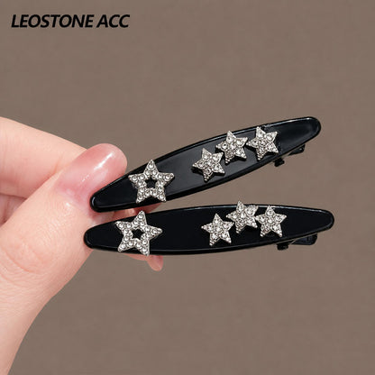 Small bangs clip shredded hairpin side forehead hairpin women's high-end new Korean mini flash diamond hairpin
