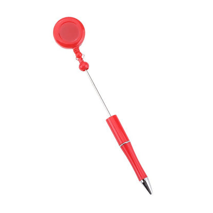DIY easy to pull buckle ballpoint pen color plastic retractable doctor nurse badge card easy pull cable buckle