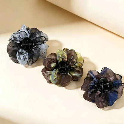 Small Cloud Bubble Claw Clip for Women, High-End Butterfly Bow Hair Clip, Hair Volume Small, Back Shark Clip Flower Hair