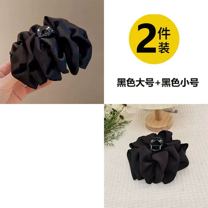 High-end cloud bubble grab clip for women, large Korean elegant temperament, back bun, shark hair clip, hair clip headwear
