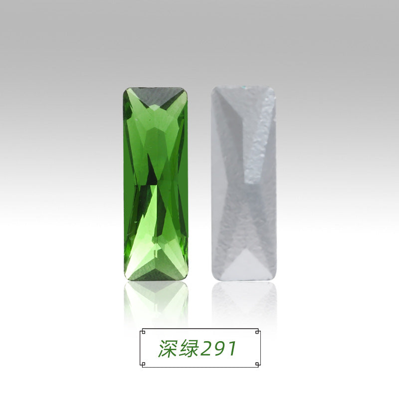 Spot wholesale Rectangular culet, special-shaped, crystal glass diamonds, mobile phone cases, perfume seats, bags and other DIY sticker drills