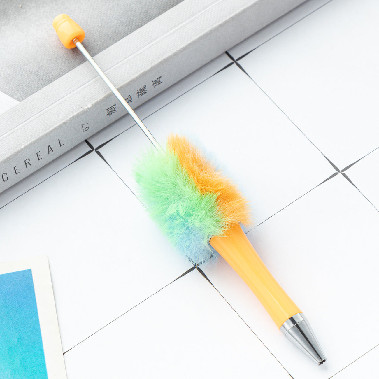 DIY Plastic Ballpoint Pen - Creative Handmade Plush Cartoon Hairball Pen Wholesale