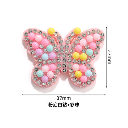 Rabbit Rhinestone Pearl Patch - Hot Diamond Sticker Clothes Shoes Flower Hair Accessories
