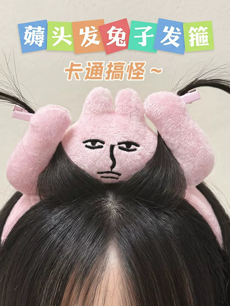 Ratatouille headband, Xiaohongshu, the same style of plush hair dolls, funny bundles, funny hair accessories