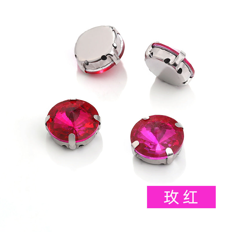 Rivoli Crystal Square Claw Rhinestones - Hand-Sewn Shoe Luggage Clothing Accessories