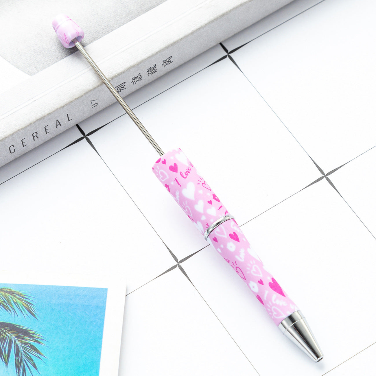 Valentine's Day Beadable Ballpoint Pen – DIY Love Gift Pen | Multiple Colors
