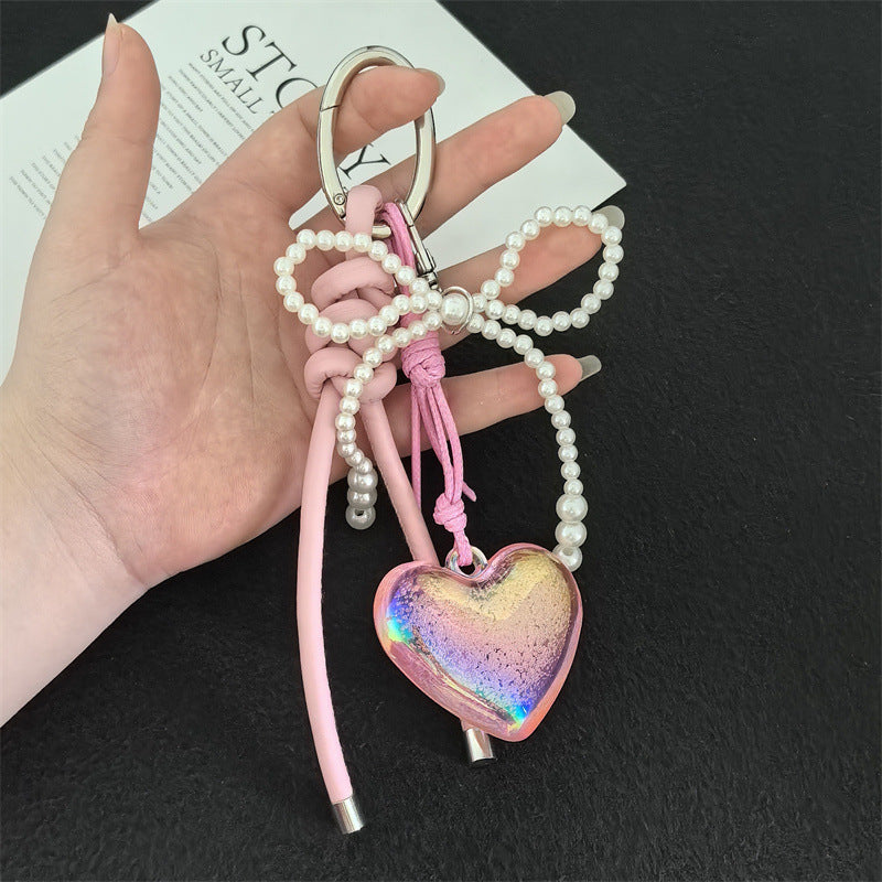 DIY Hand Woven Carabiner Bag Pendant Keychain
