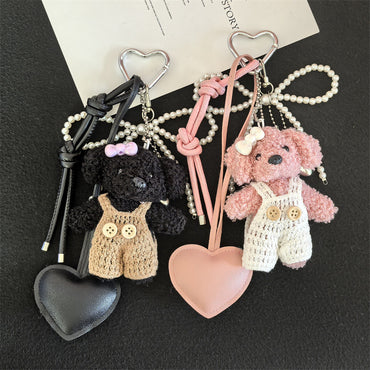 KeyChain Creative Little Fragrance Style Plush Bear - Bean Bear Keychain Pendant Couple Mr. Bean Dressing Bear