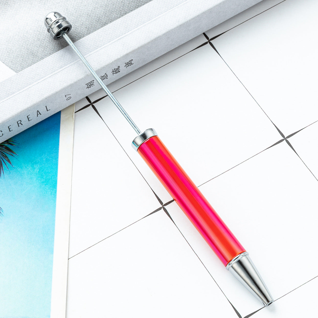 UV Gradient Ballpoint Pen - Creative Student DIY Plastic UV Electroplating Seven Color Pen