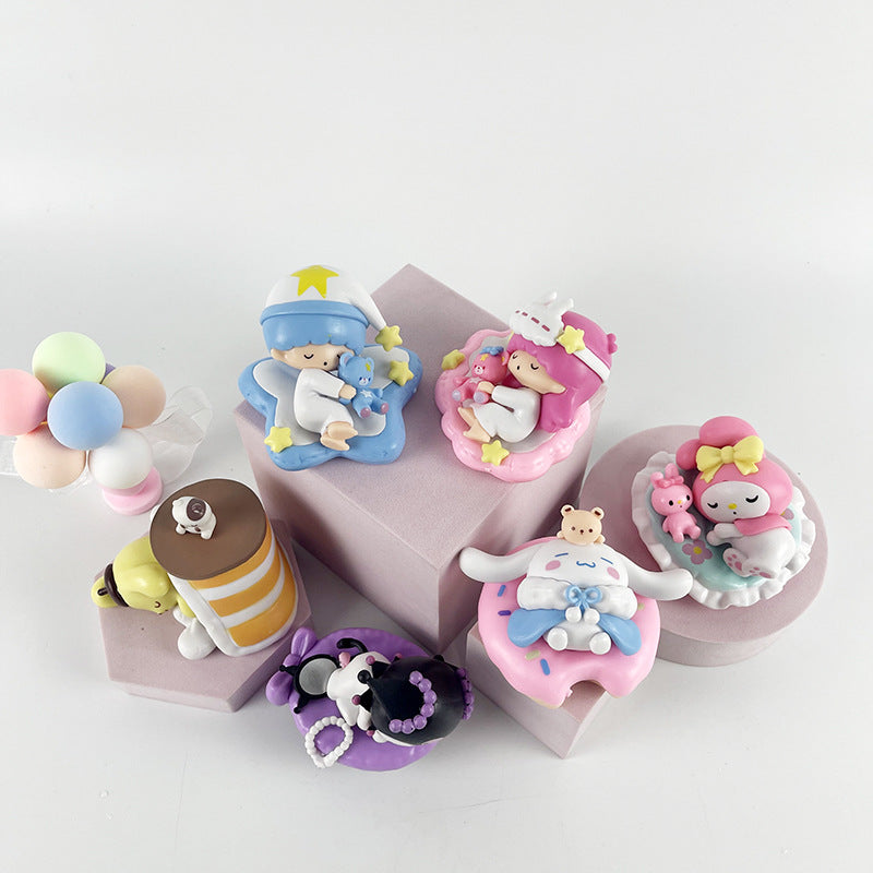 Sleep Peacefully Melody 6 Sanrio Gemini Female Male Merloti Culomi Pudding Dog Ornaments