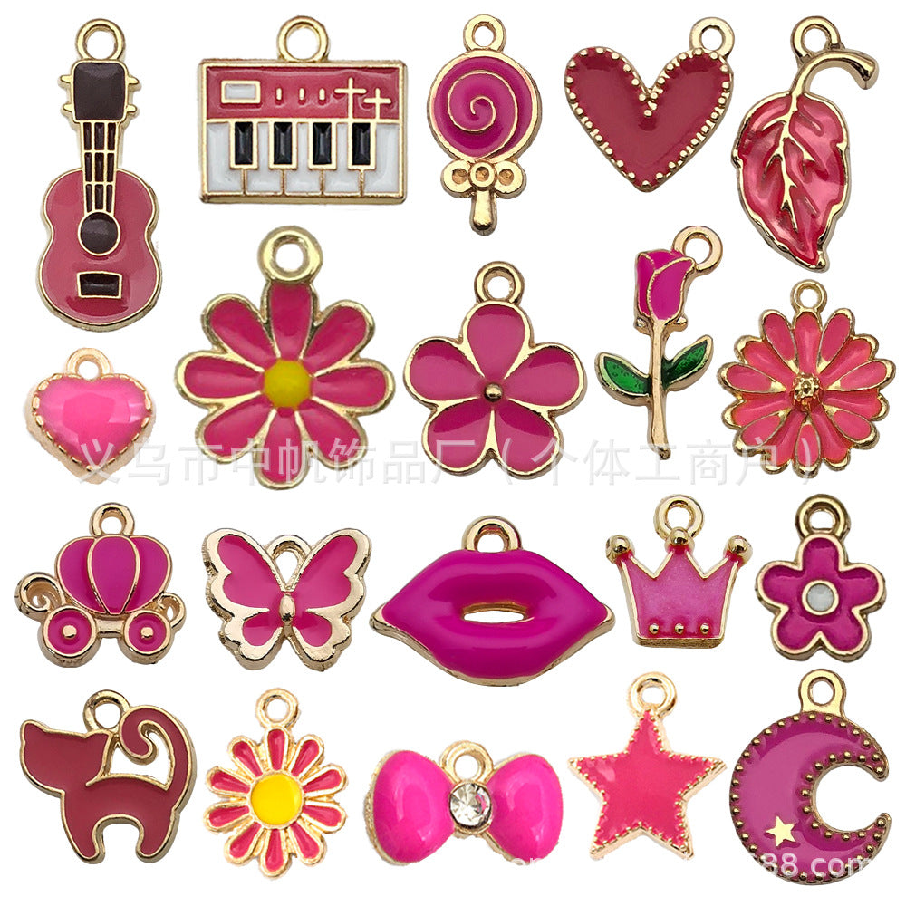 pendant Charms mix collections - Dripping Alloy DIY Bracelet Necklace Earring Key Ring Pendant