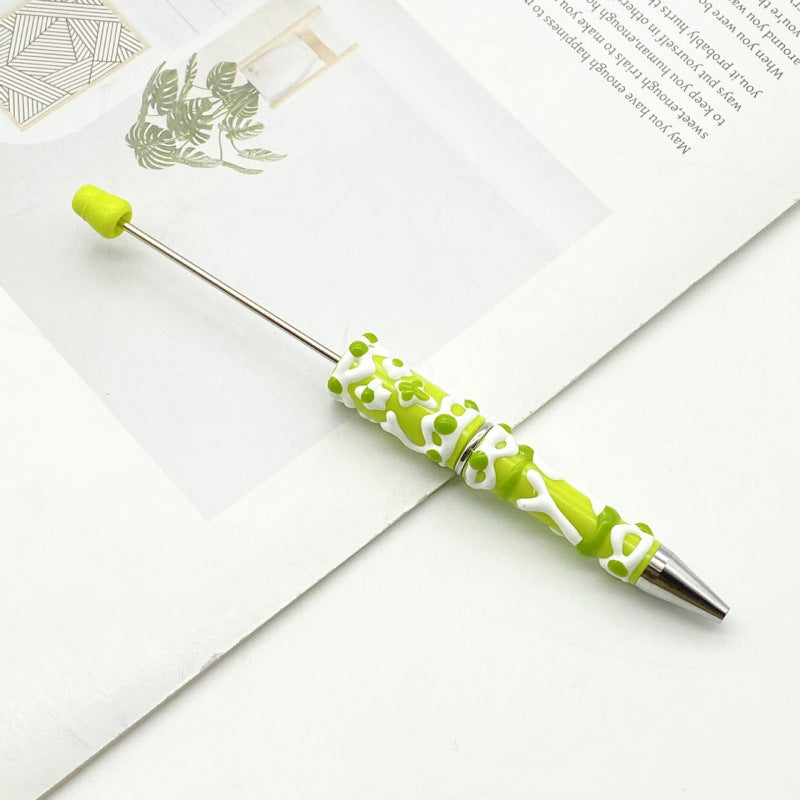 DIY cream hand-painted ballpoint pen hand-painted oil ballpoint pen macaron cream spinning cute pen spot wholesale