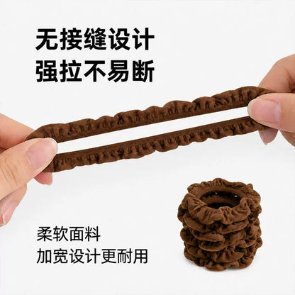 High elasticity, durable rubber bands for women, hair tie without damaging hair, thickened wood ear edge hair tie, adult hair tie for high ponytail buns