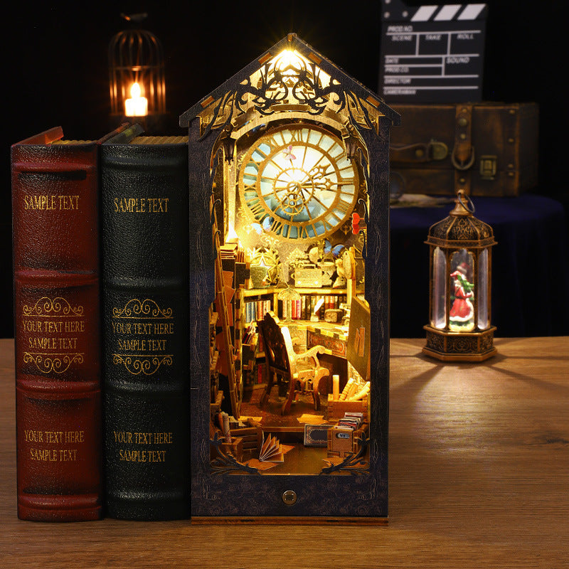Jiate DIY Cottage SL07-A Detective Famous Society Wooden Hand-assembled Miniature Landscape Model Ornament Birthday Gift