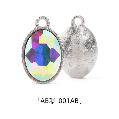 Cross-border wholesale oval pendants, zinc alloy pendants, earrings, bracelets, jewelry accessories, high-appearance oval single pendants