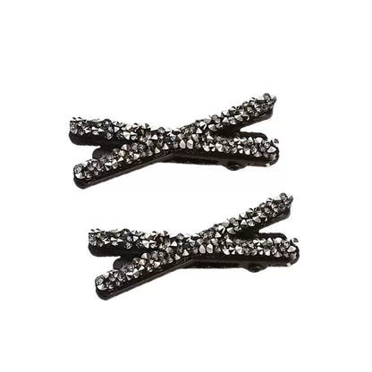 2026 New Super Attractive Side Hair Clip, Small Bangs Hair Clip, Rhinestone Duckbill Clip on the Forehead, Sophisticated Feel