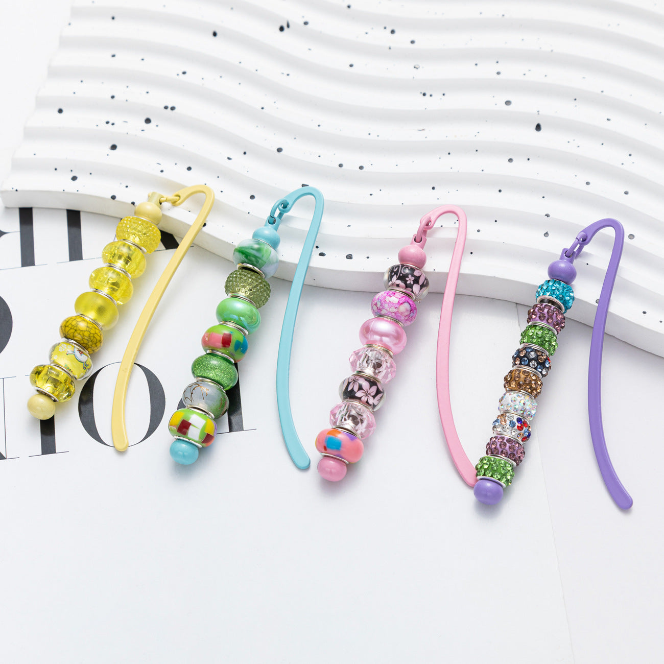 Metal Bookmark - Wholesale Student Graduation Anniversary Gift Creative DIY Beaded Bookmark