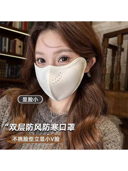 Warm mask, windproof and cold-resistant, 2026 new women's high aesthetic value autumn/winter warm mask, multi-purpose Northeast anti-freeze face