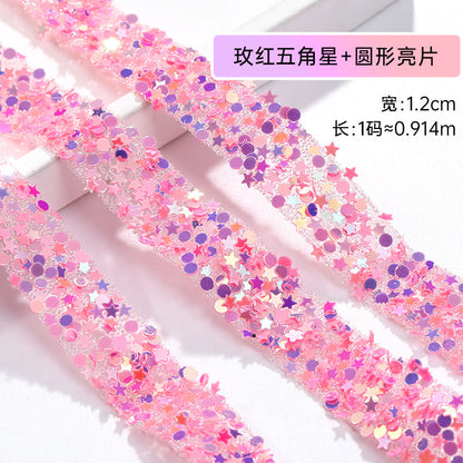 Resin Diamond Rhinestone Strips - Tear-Off Ready-to-Paste Sequins Hot Diamond Shoes Clothing Accessories and DIY crafty