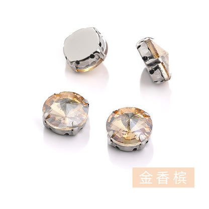 Rivoli Crystal Square Claw Rhinestones - Hand-Sewn Shoe Luggage Clothing Accessories